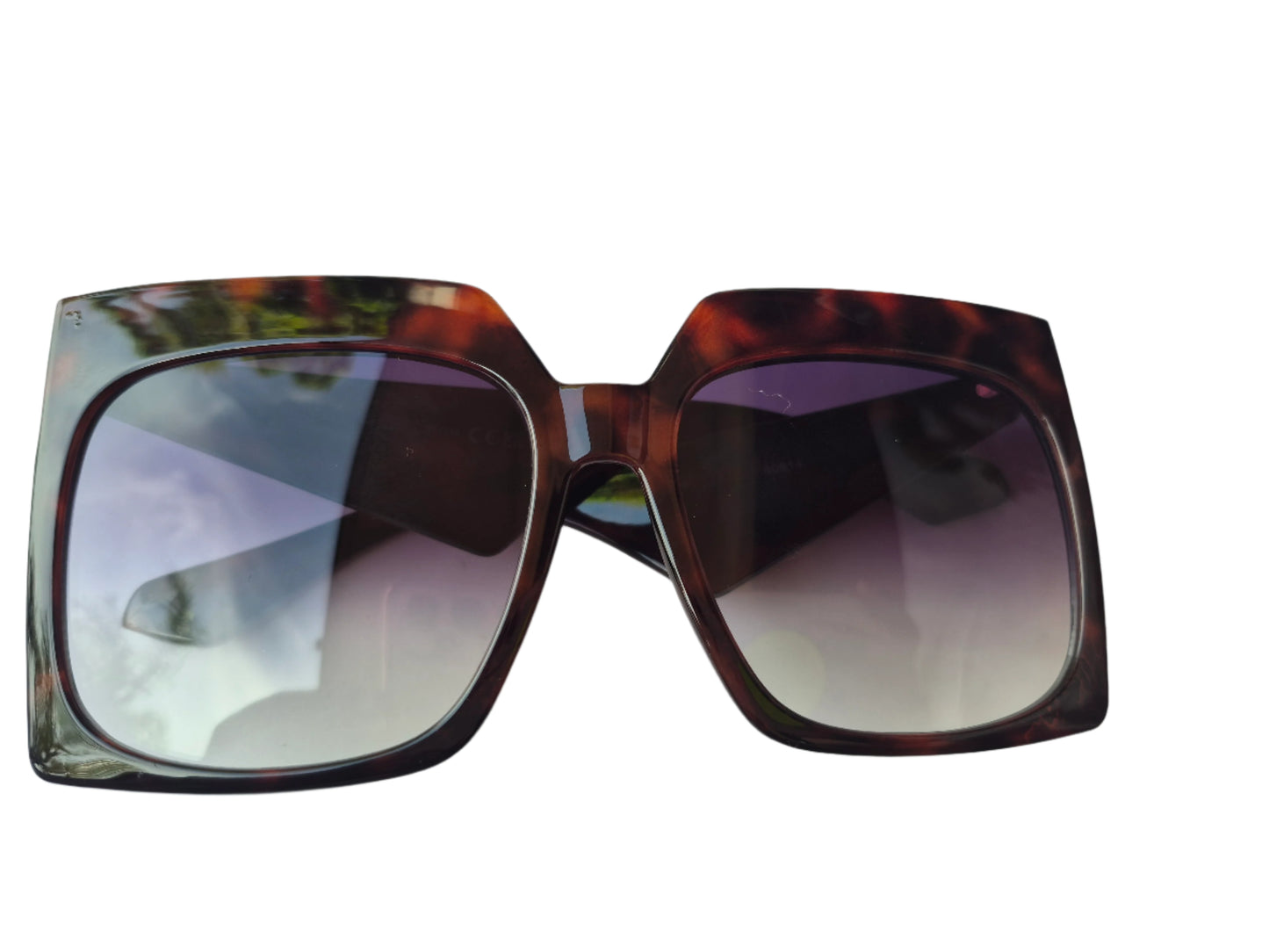 Large Gradient Square Lens Sunglasses