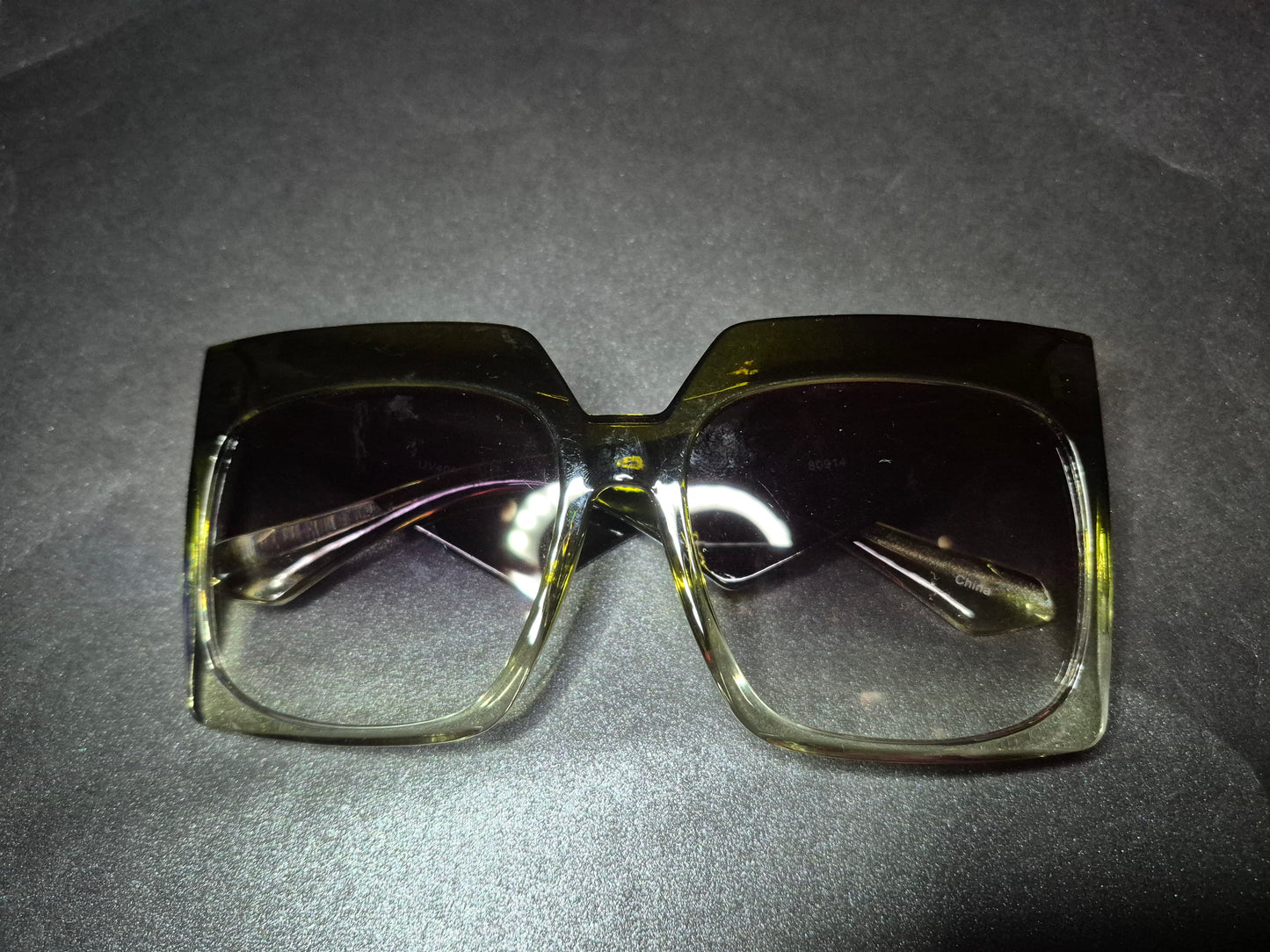 Large Gradient Square Lens Sunglasses