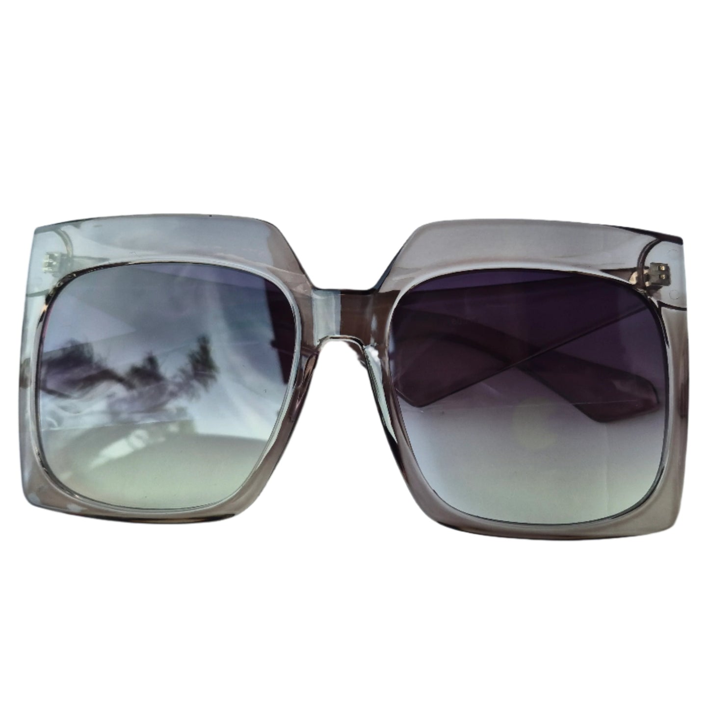 Large Gradient Square Lens Sunglasses